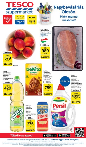 Aktuális Tesco akciós újság