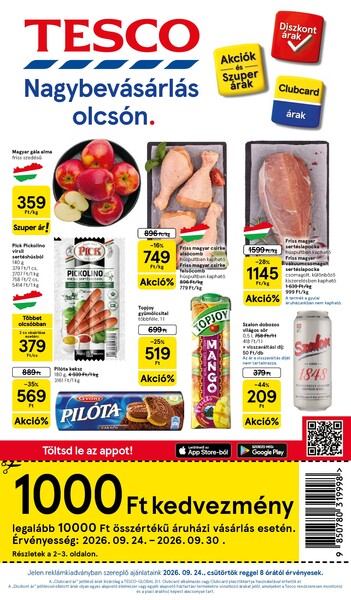 Aktuális Tesco akciós újság