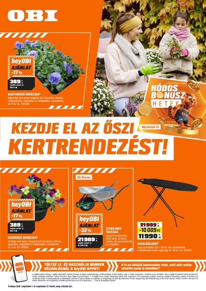 Aktuális OBI akciós újság
