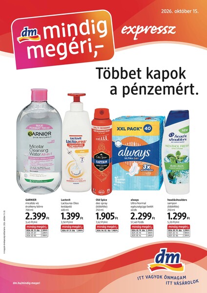 Aktuális dm akciós újság