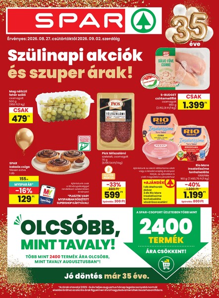 Aktuális Spar akciós újság