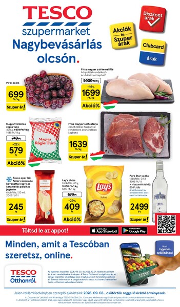 Aktuális Tesco akciós újság