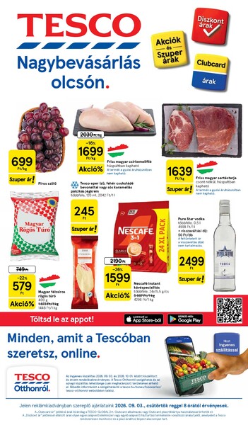 Aktuális Tesco akciós újság