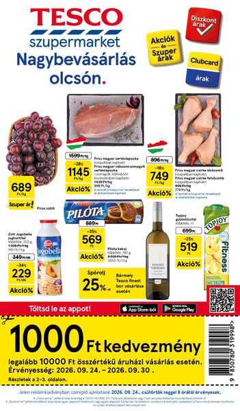 Aktuális Tesco akciós újság