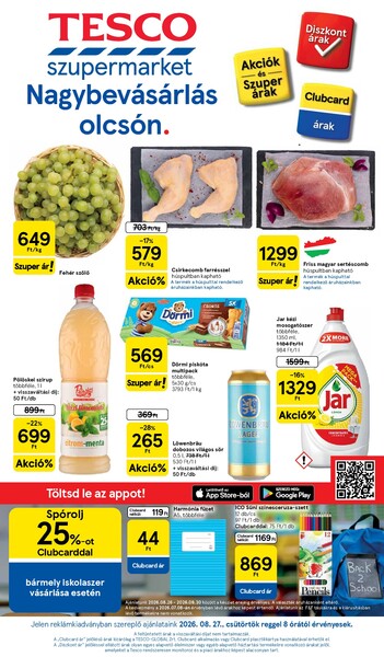 Aktuális Tesco akciós újság