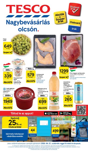 Aktuális Tesco akciós újság